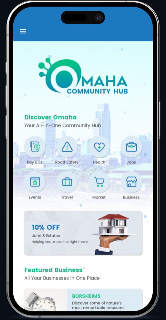 MAHA Community Hub app screen