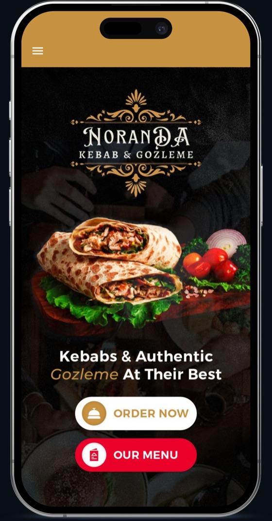 Noran DA services app screen